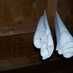 Towel in attic
